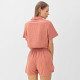Пижама женская (рубашка, шорты) KAFTAN «Полоска», размер 44-46, цвет коралл