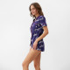 Пижама женская (рубашка, шорты) KAFTAN Zebra, размер 48-50, синяя