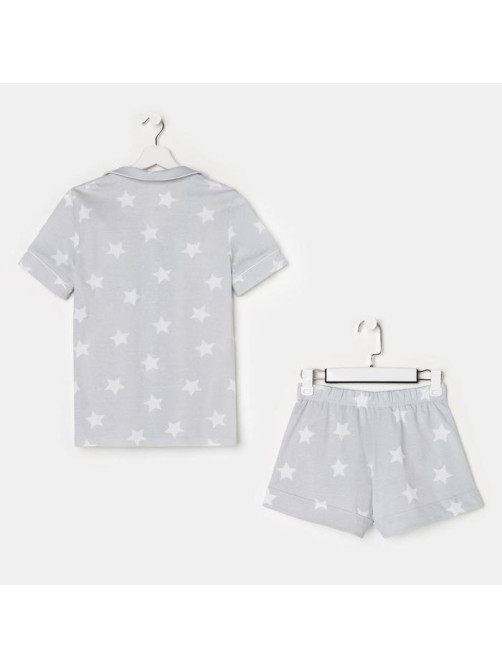 Пижама женская (рубашка, шорты) KAFTAN Star, размер 48-50