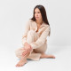 Пижама женская (рубашка, брюки) KAFTAN Basic, размер 52-54, молочная