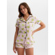 Пижама женская (рубашка, шорты) KAFTAN Avocado, размер 44-46, розовая