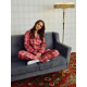 Пижама женская (рубашка, брюки) KAFTAN Red, размер 40-42