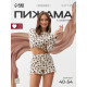 Пижама женская (лонгслив, шорты) KAFTAN Leo love, размер 52-54