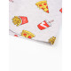 Пижама женская (футболка, шорты) KAFTAN Pizza, размер 40-42, серая