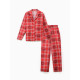 Пижама женская (рубашка, брюки) KAFTAN Red, размер 40-42