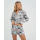 Пижама (рубашка, шорты) женская KAFTAN «Елки», размер 48-50