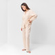Пижама женская (рубашка, брюки) KAFTAN Basic, размер 52-54, молочная