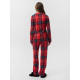 Пижама новогодняя женская (рубашка, брюки) KAFTAN Christmas, размер 52-54