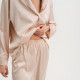 Пижама женская (рубашка, брюки) KAFTAN «Треугольники», молочная, размер 52-54