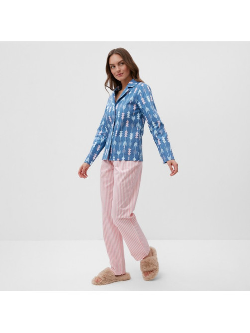 Пижама женская (рубашка, брюки) KAFTAN «Стрелы», размер 40-42