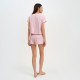 Пижама женская (футболка, шорты) KAFTAN Basic, размер 48-50, розовая