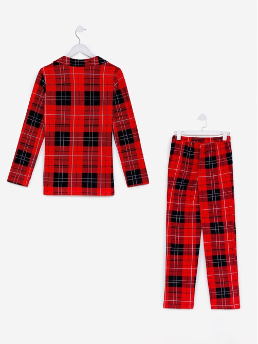Пижама новогодняя женская (рубашка, брюки) KAFTAN Christmas, размер 40-42