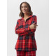 Пижама новогодняя женская (рубашка, брюки) KAFTAN Christmas, размер 40-42