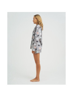 Пижама (рубашка, шорты) женская KAFTAN «Елки», размер 48-50