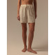 Шорты домашние женские SL HOME Linen, белые, размер 44 (M)