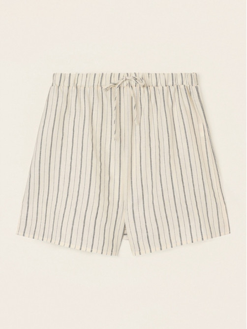 Шорты домашние женские SL HOME Linen, белые, размер 44 (M)
