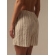 Шорты домашние женские SL HOME Linen, белые, размер 46 (L)