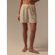 Шорты домашние женские SL HOME Linen, белые, размер 42 (S)