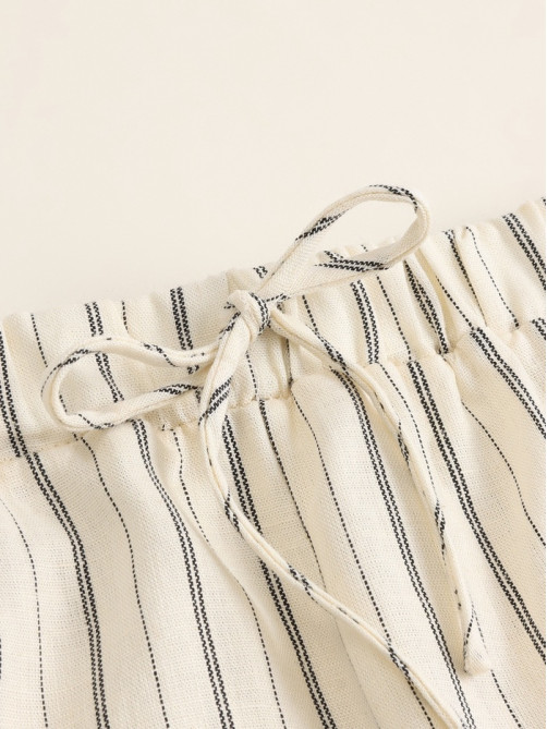 Шорты домашние женские SL HOME Linen, белые, размер 42 (S)
