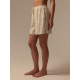 Шорты домашние женские SL HOME Linen, белые, размер 42 (S)