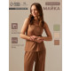Майка домашняя женская SL HOME Soft Home, размер 48 (XL), цвет кофейный
