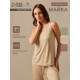 Майка домашняя женская SL HOME Soft Home, размер 44 (M), бежевая