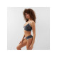 Комплект нижнего белья женский (топ, трусы) Collorista, тёмно-серый, размер 42-44
