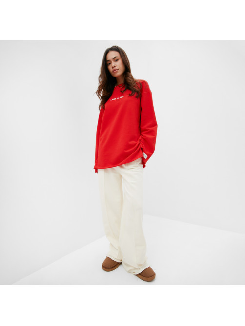 Свитшот женский MIST Cozy style, красный, размер 50