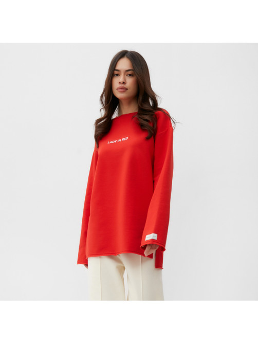 Свитшот женский MIST Cozy style, красный, размер 50