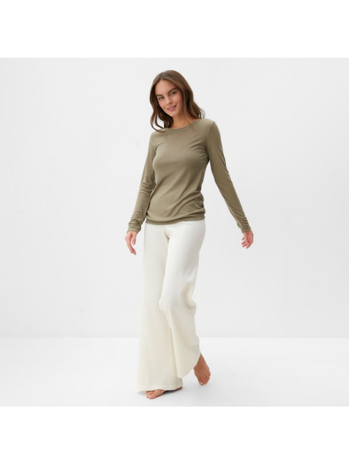 Лонгслив женский KAFTAN: Basic line, хаки, размер 40-42