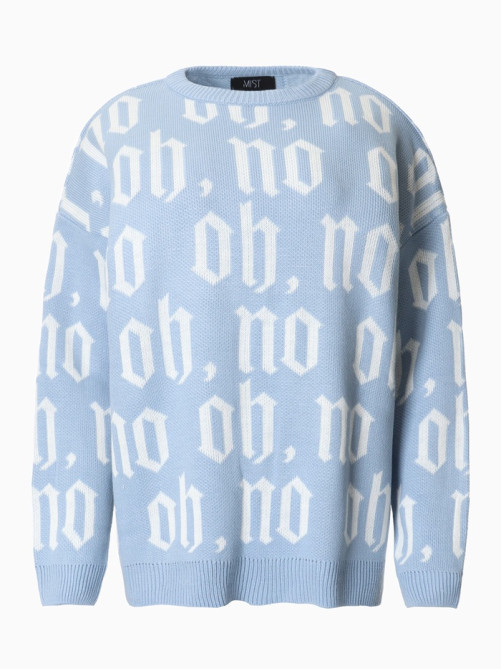 Джемпер женский MIST Knitwear, размер 44-46, голубой