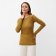 Лонгслив женский KAFTAN: Basic line, тёмно-оливковый, размер 40-42