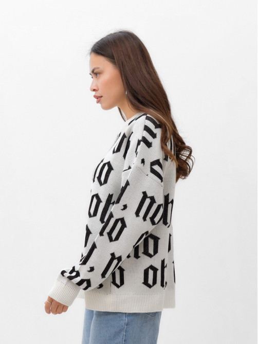 Джемпер женский MIST Knitwear, размер 48-50, белый