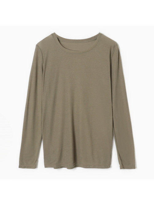 Лонгслив женский KAFTAN: Basic line, хаки, размер 40-42