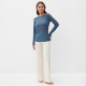 Лонгслив женский KAFTAN: Basic line, синий, размер 50-52