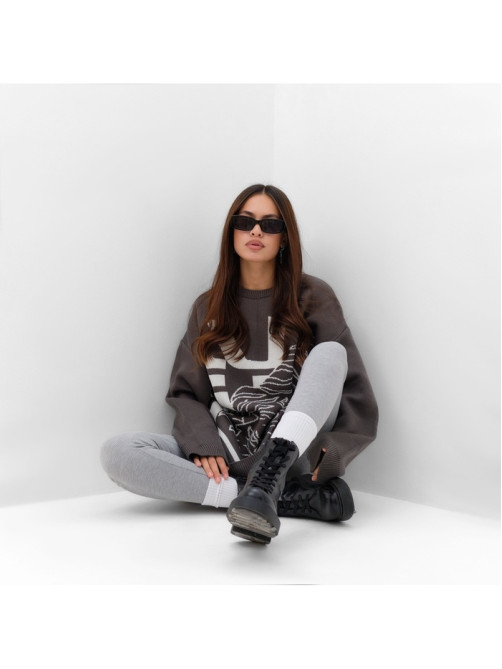 Джемпер женский MIST Tiger, серый, onesize (44-48)