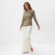 Лонгслив женский KAFTAN: Basic line, хаки, размер 44-46