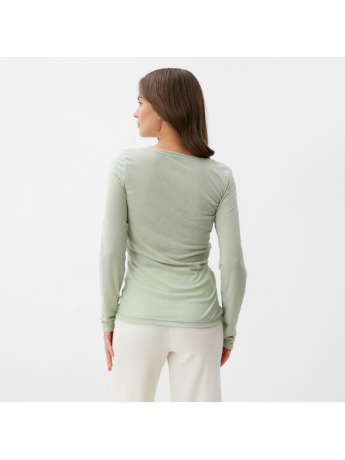Лонгслив женский KAFTAN: Basic line, оливковый, размер 44-46
