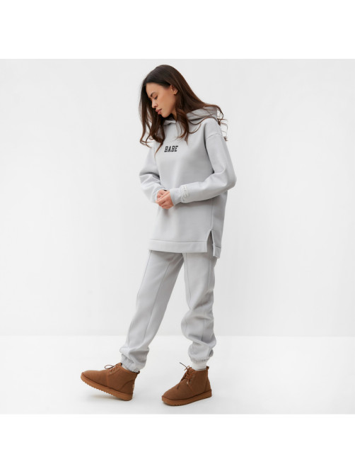 Худи женское MIST Cozy style, серое, размер 50