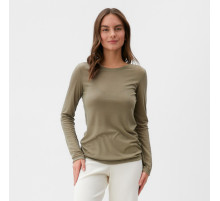 Лонгслив женский KAFTAN: Basic line, хаки, размер 44-46
