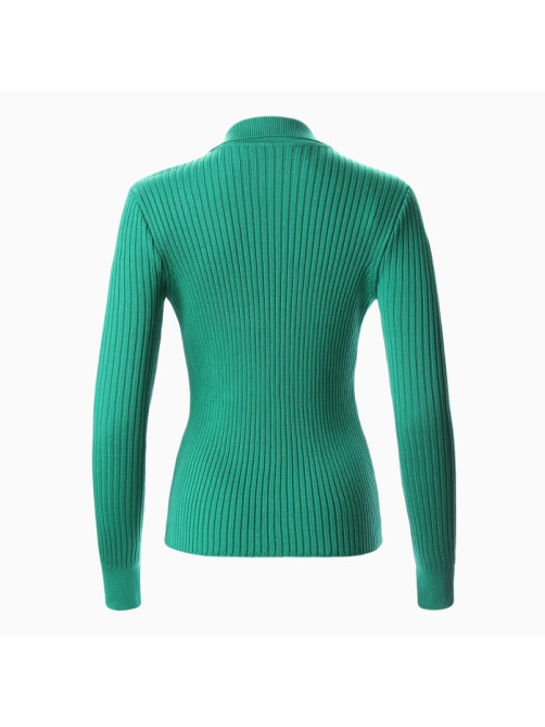 Джемпер женский на пуговицах MINAKU: Knitwear collection, зелёный, размер 42-44