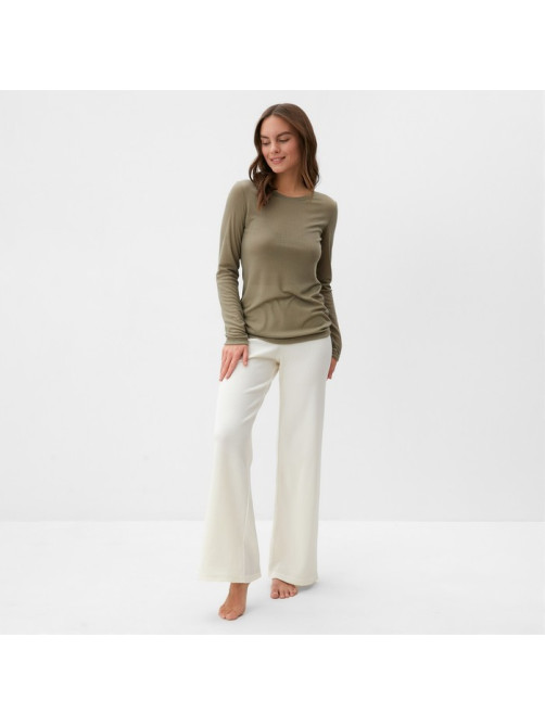 Лонгслив женский KAFTAN: Basic line, хаки, размер 40-42