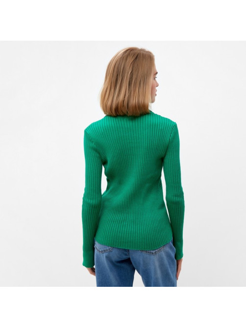 Джемпер женский на пуговицах MINAKU: Knitwear collection, зелёный, размер 42-44