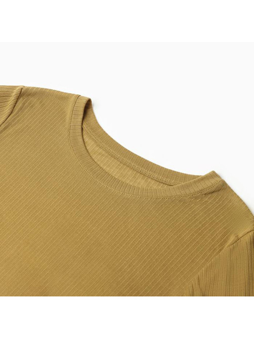Лонгслив женский KAFTAN: Basic line, тёмно-оливковый, размер 50-52