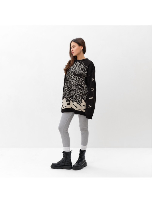 Джемпер женский MIST Dragon, чёрный, onesize (44-48)