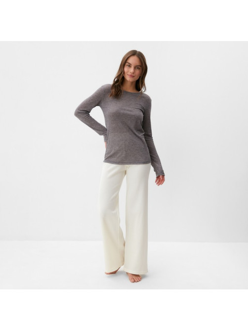 Лонгслив женский KAFTAN: Basic line, серо-фиолетовый, размер 40-42