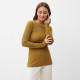 Лонгслив женский KAFTAN: Basic line, тёмно-оливковый, размер 50-52