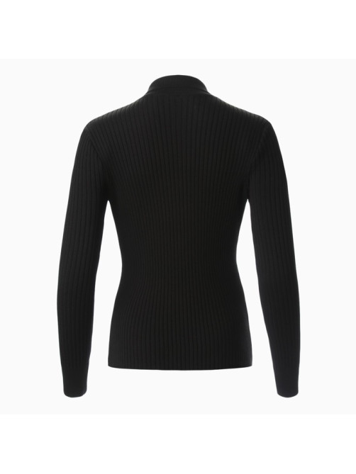 Джемпер женский на пуговицах MINAKU: Knitwear collection, чёрный, размер 42-44