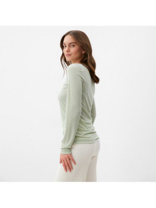 Лонгслив женский KAFTAN: Basic line, оливковый, размер 40-42