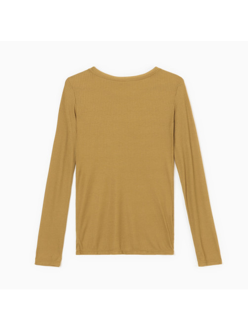 Лонгслив женский KAFTAN: Basic line, тёмно-оливковый, размер 48-50